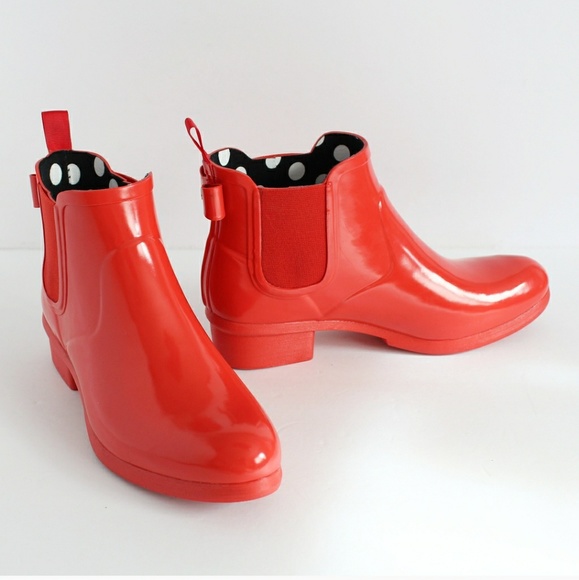 kate spade red rain boots